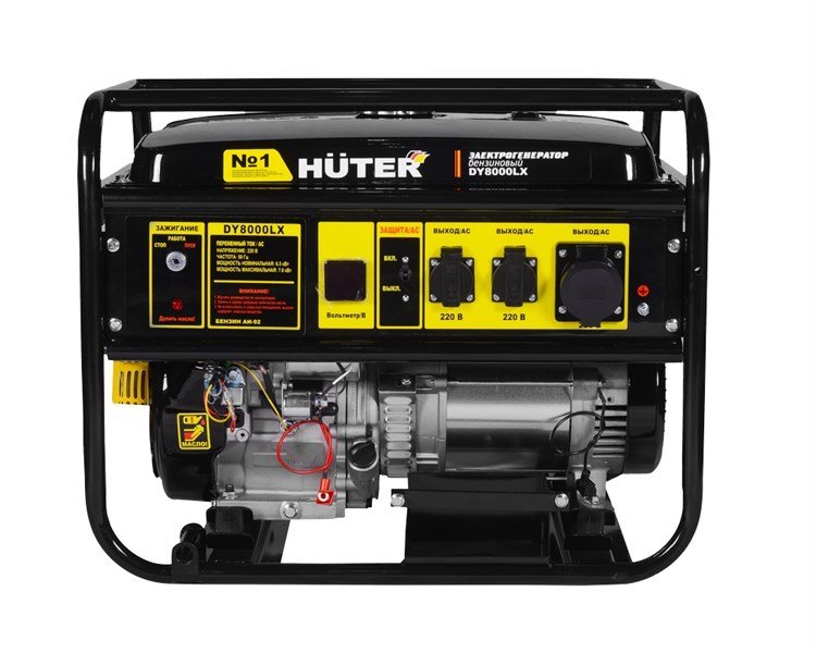 Бензиновый электрогенератор Huter DY8000LX