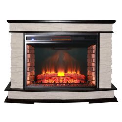 Каминокомплект Interflame Памир сланец темный дуб с очагом Panoramic 33 LED FX QZ