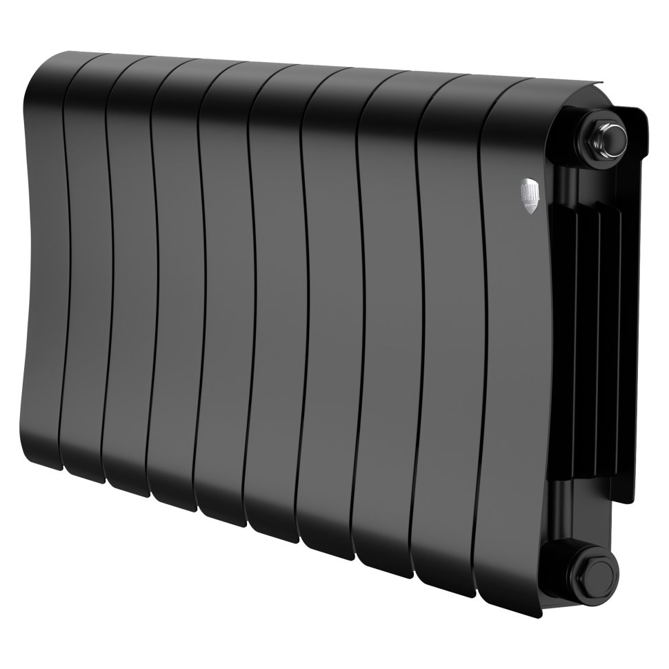 Биметаллический радиатор отопления Royal Thermo Infinity 300 10 секций Noir Sable
