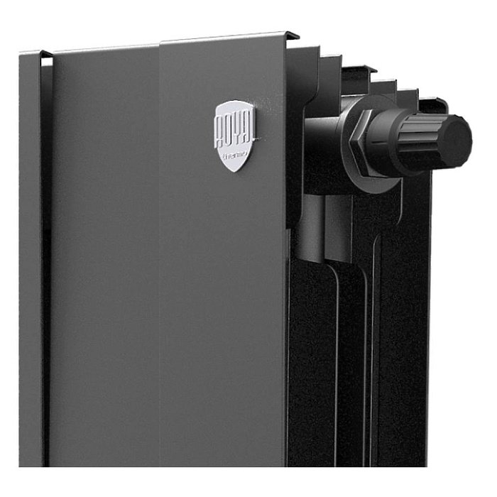 Биметаллический радиатор отопления Royal Thermo PianoForte 500 VDR80 4 секции Noir Sable