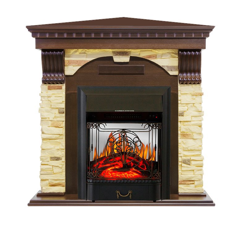 Каминокомплект Royal Flame Dublin угловой с очагом Majestic FX M Black