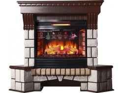 Каминокомплект Interflame Экстер махагон угловой с очагом Panoramic 06 25 LED FX