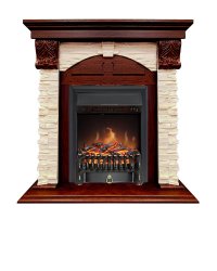 Каминокомплект Royal Flame Dublin с очагом Fobos FX Black орех каньон