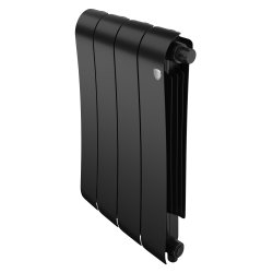 Биметаллический радиатор отопления Royal Thermo Infinity 500 VR80 4 секции Noir Sable