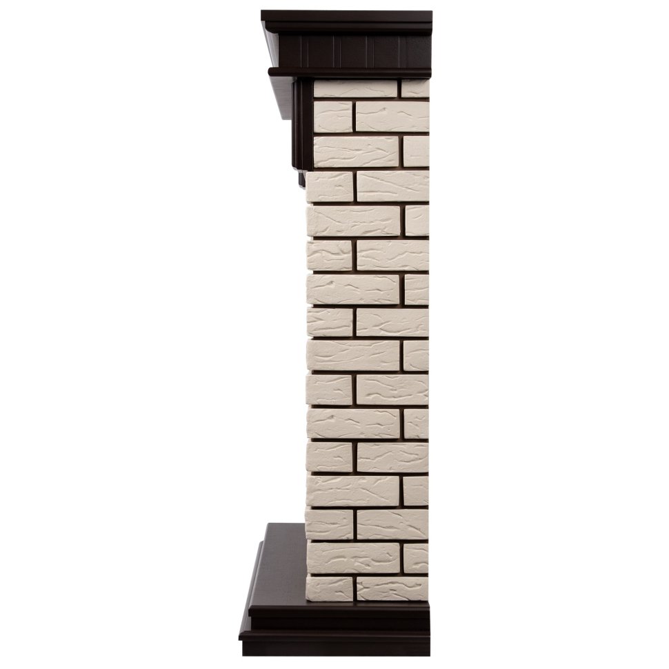 Каминокомплект Firelight Bricks 25U (угловой) с очагом Electrolux EFP/P-2520LS камень бежевый/шпон темный дуб
