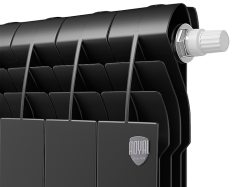 Биметаллический радиатор отопления Royal Thermo BiLiner 350 VR 4 секции Noir Sable