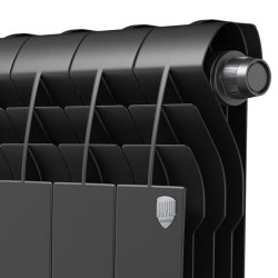 Биметаллический радиатор отопления Royal Thermo BiLiner 350 V 4 секции Noir Sable
