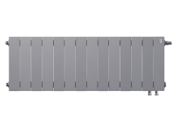 Биметаллический радиатор отопления Royal Thermo PianoForte 300 14 секций Silver Satin VDR