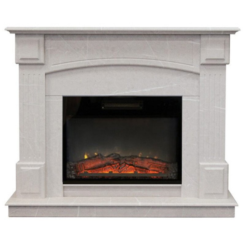 Каминокомплект RealFlame Carolina 25.5/24 WT F714 с очагом Kendal 24