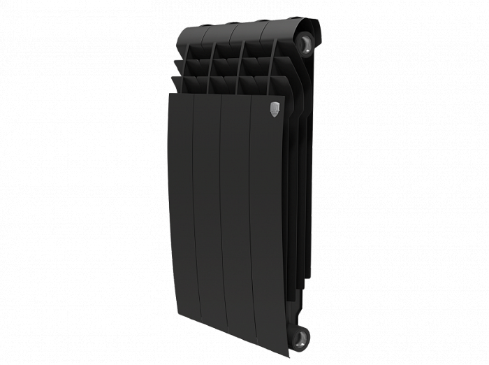 Биметаллический радиатор отопления Royal Thermo BiLiner 500 4 секции Noir Sable
